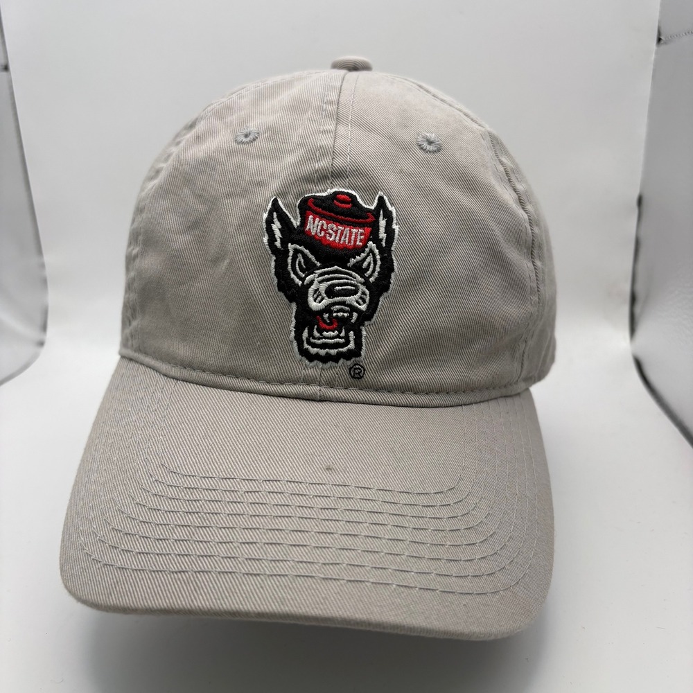 The Game NC State Wolfpack Tuffy Mascot Hat Tan Adjustable‎ Cotton Dad Cap NCAA
